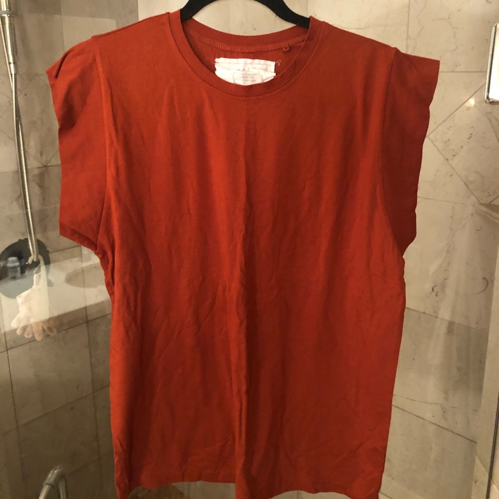 BNWOT Acacia Swimwear Basics Tee in burnt paprika